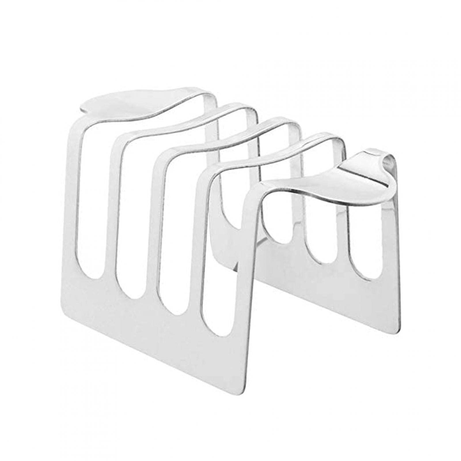 Toast Bread Rack Holder, 4 Slice Holes Toast Bread Rack, 4.92inch Rectangle Stainless Steel Toast (size:4.92 * 2.56 * 2.36inch)