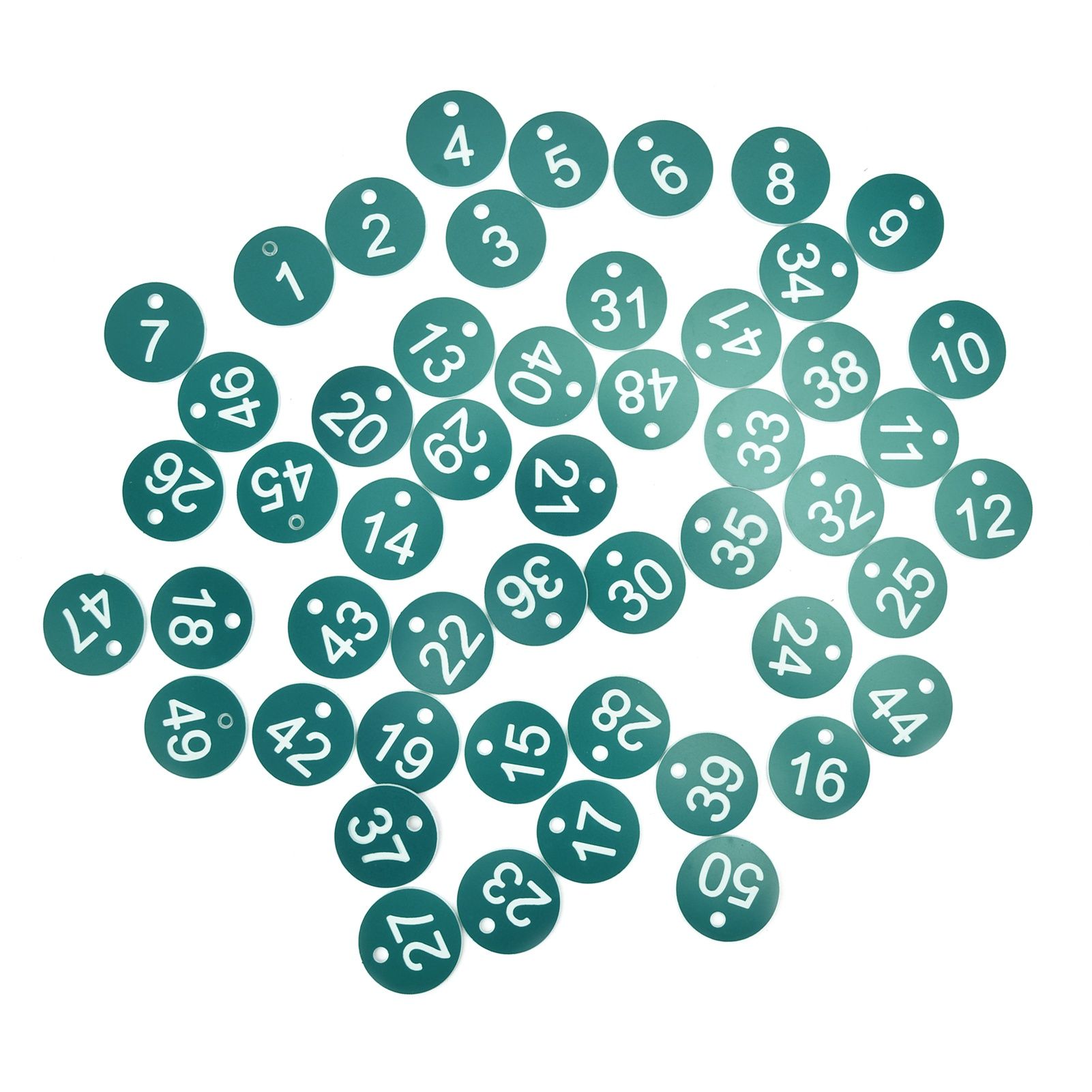 50PCS Numbered Label Numbered Tag for Farm Livestock Beekeeping Husbandry Breeding Supplies1-50 Green — image 4