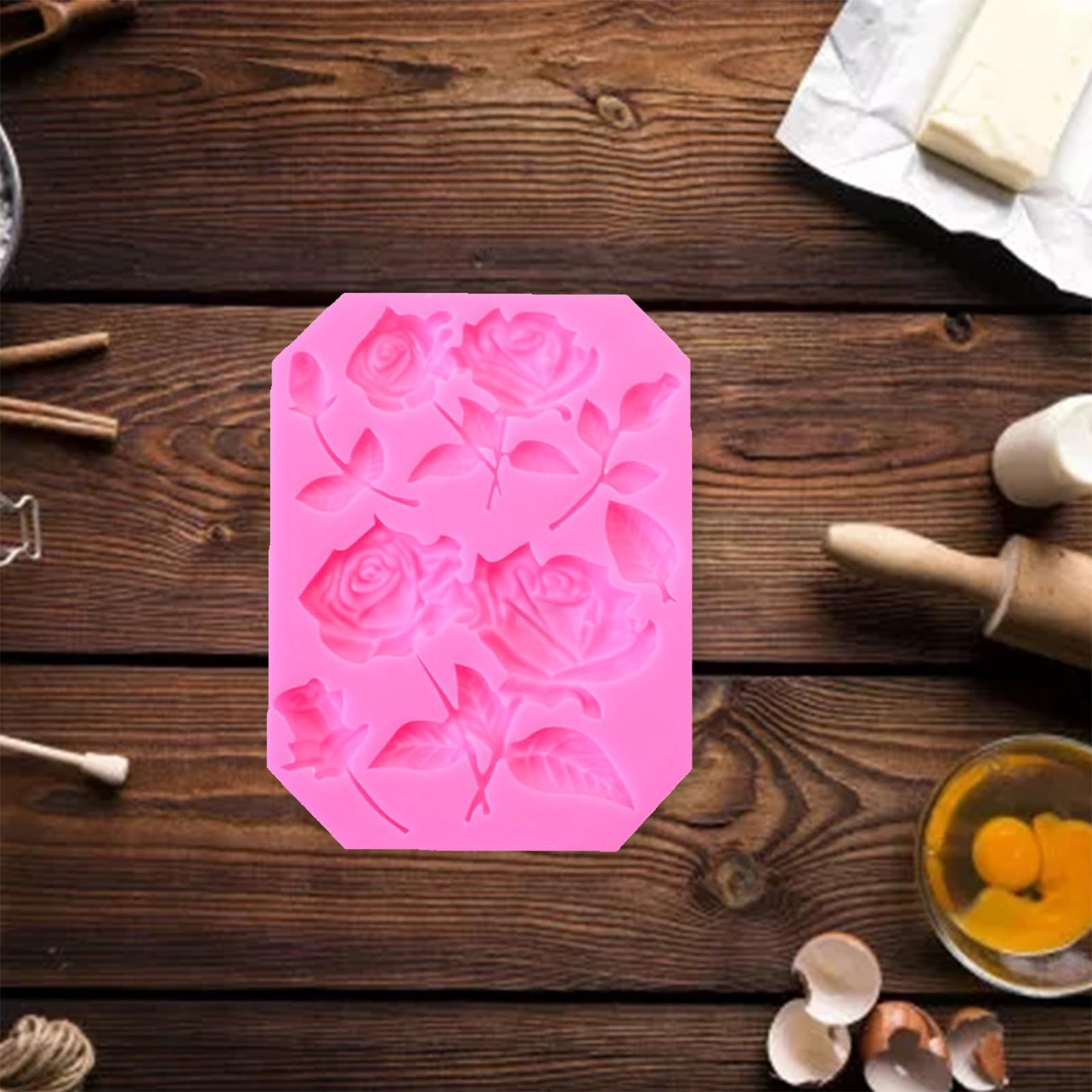 Flower Fondant Mold For Cake Decoration Chocolate Silicone Mold DIY Candy Baking Mold Rose Cheesecake Mold DIY Chocolate โ image 4