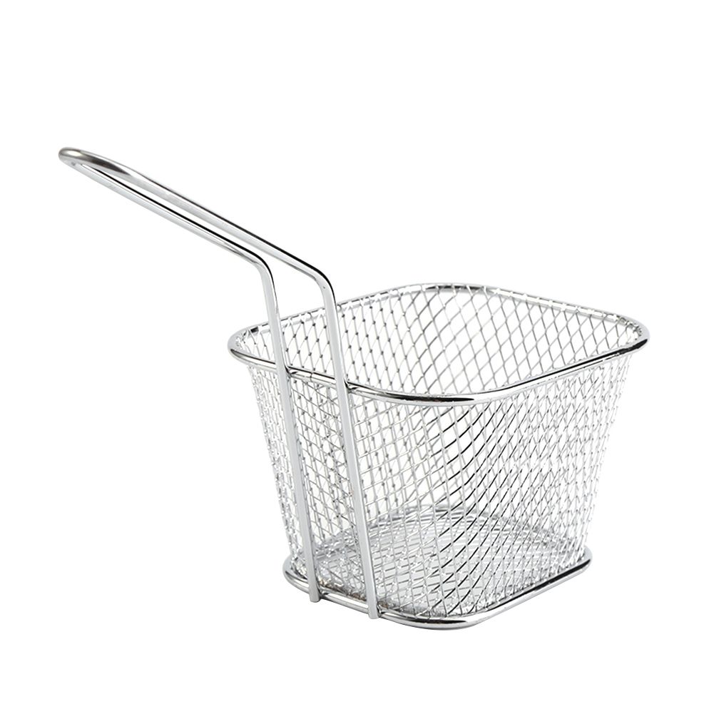 8Pcs Mini Stainless Steel Chips Deep Fry Baskets Food Presentation Strainer Potato Cooking Tool โ image 3