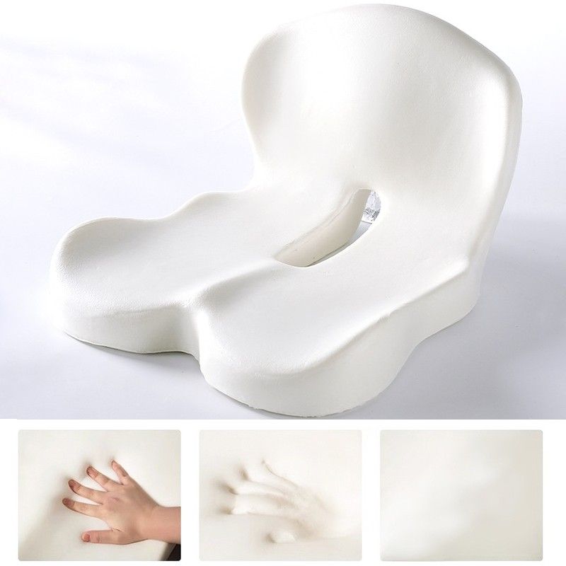 Memory Foam Seat Cushion Lumbar Support Ergonomic Back Support Office Car AAAAA — image 6
