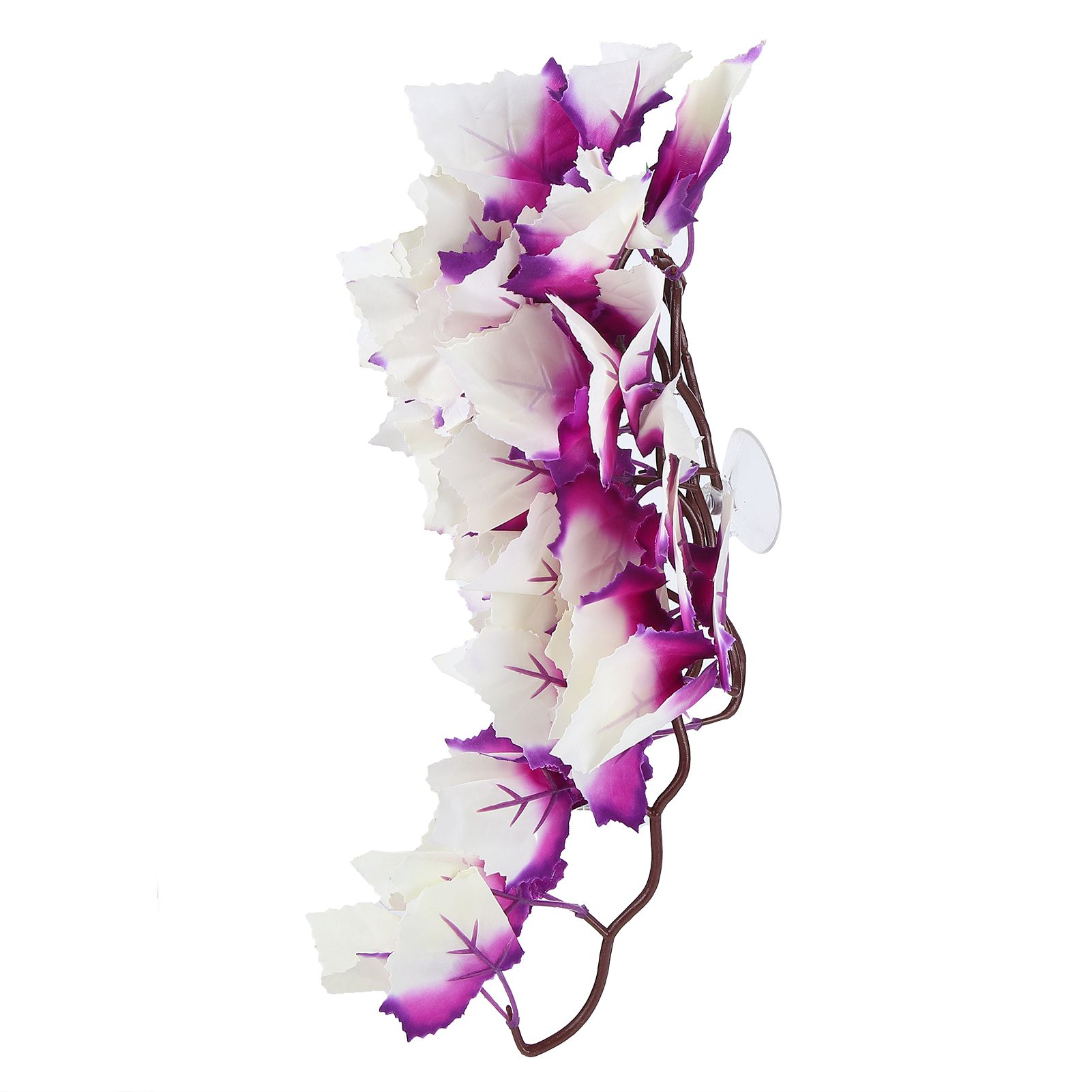 Artificial Reptile Plants Lifelike Plastic Plant Hanging Leaves Decoration with Suction Cup for Reptiles Terrarium Fish TankT-1034Q โ image 5