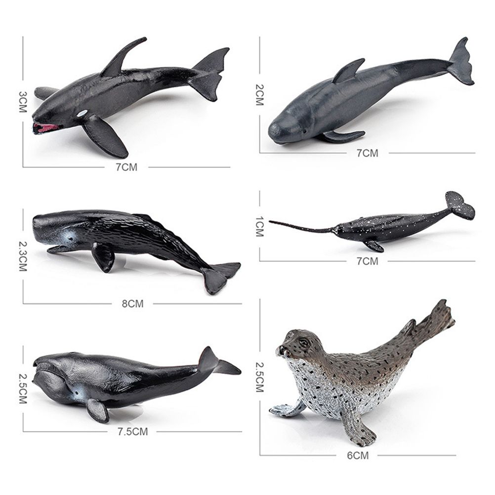 12PCS Mini Sea Toys for Kids Plastic Sea Animals Figurines Simulation Ocean Animals Model Decoration — image 3