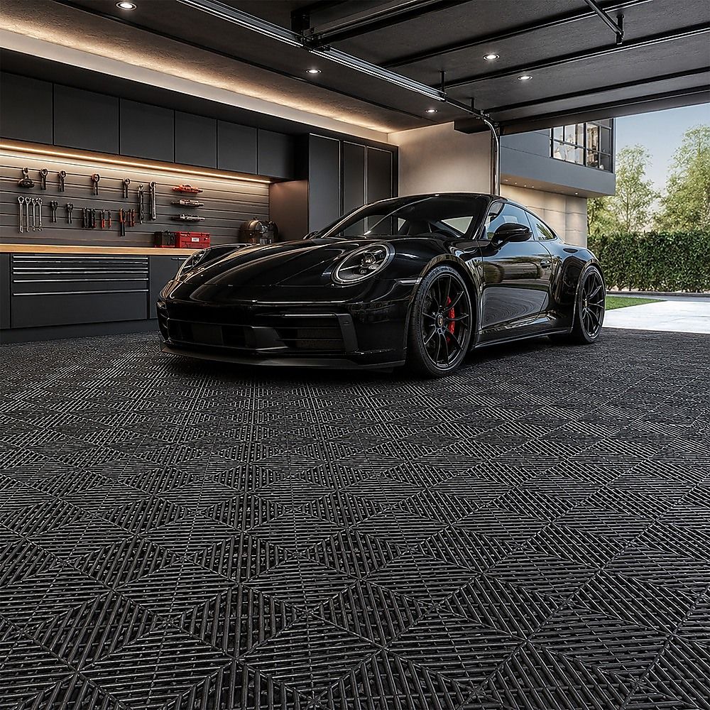 Vented Garage Floor Tiles | Snow Water Drainage | 30x30cm โ image 4