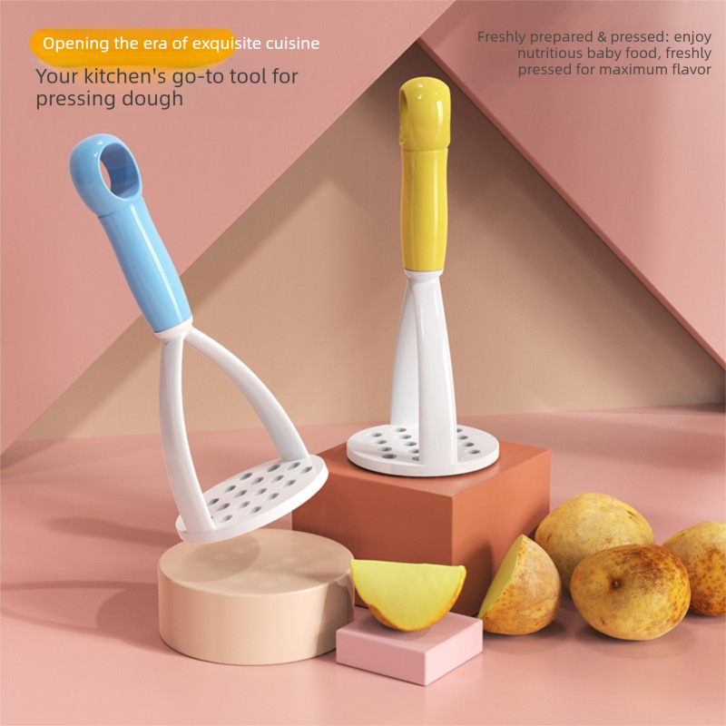 3-Pack Green Manual Potato Masher - Baby Food Maker & Vegetable Ricer with Reinforced Arch Design, Durable PP Kitchen Tool for Mashing Potatoes, Sweet — image 5