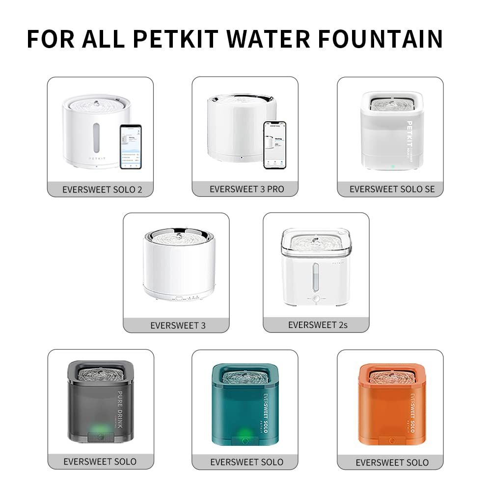 Upgraded Filter Units for Pet Water Fountains, Replacement Filters Replacement Filter Units and Foam for Pet Water Fountains — image 3