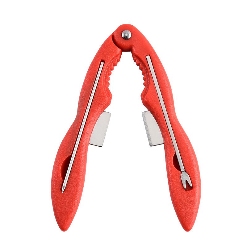 1 Pcs Crab Disassembly Tool Set – Portable Detachable with Built-in Storage Box, Convenient for Eating Crab, Seafood Kitchen Gadget Red
