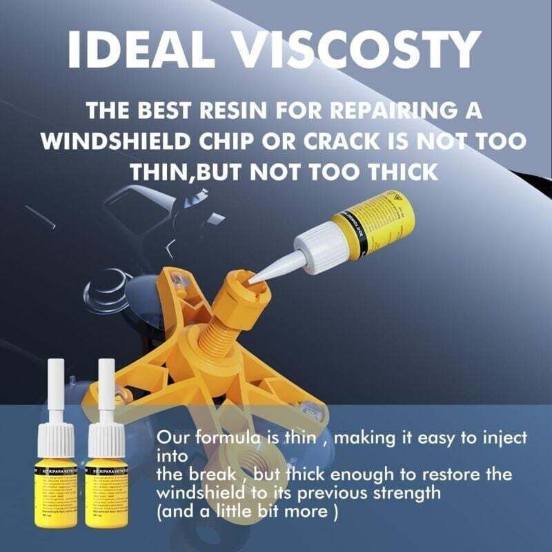 Car Windshield Repair Kit, Windshield Repair Kit with Pressure Syringes for Repairing Windshield Chips, Cracks, Bullseyes, and Other โ image 3