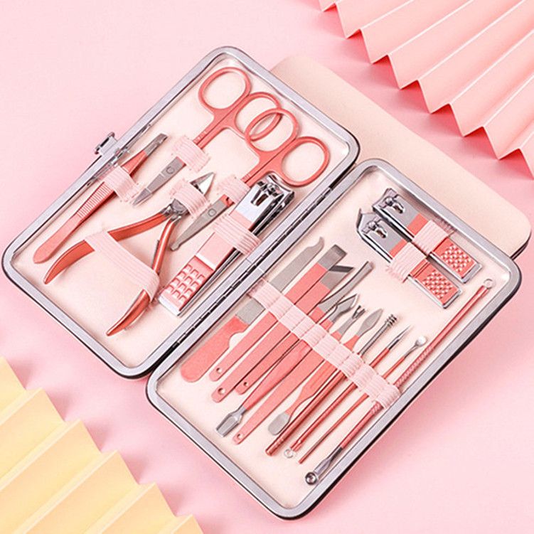 Nail Clippers for Men Women,18 In 1 Stainless Steel Nail Kit Professional Manicure Pedicure Kit Nail Scissors Cuticle Trimmer Nail — image 2