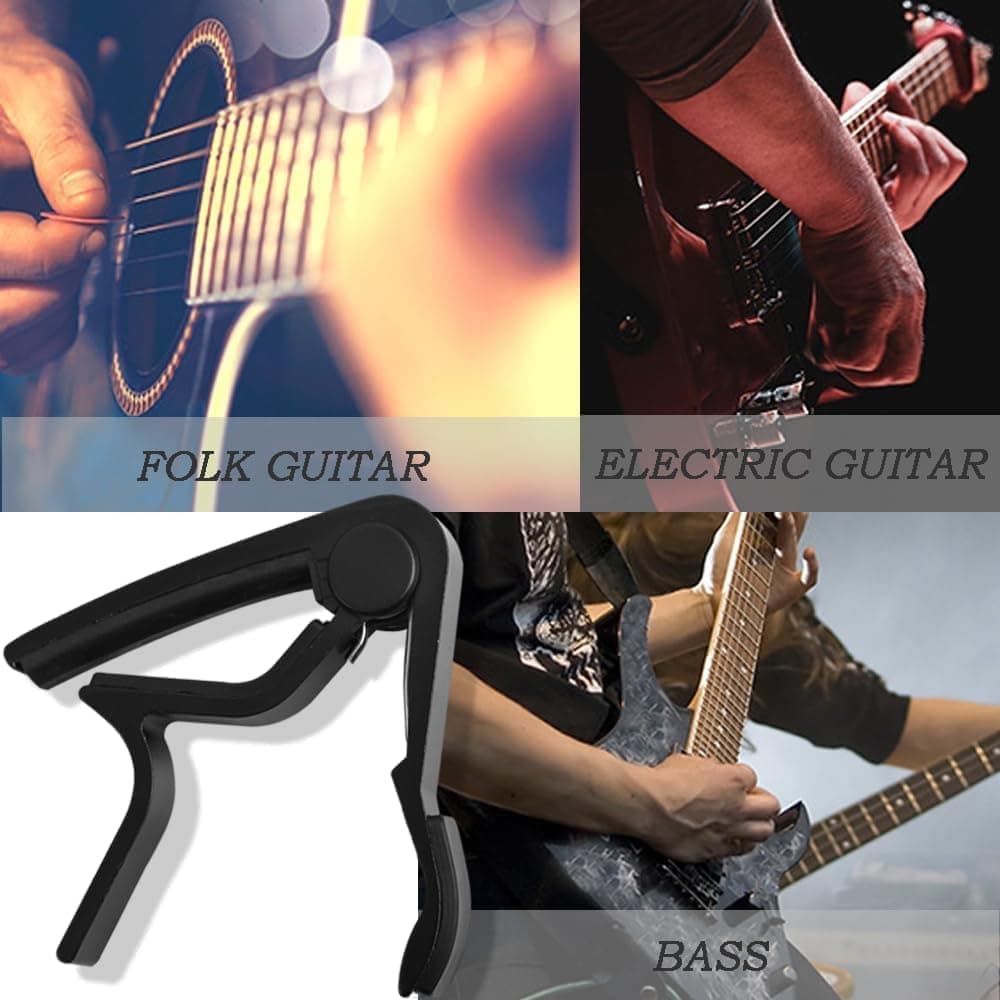 Guitar Capo Clamp, Compatible with Acoustic and Electric Guitars — image 6