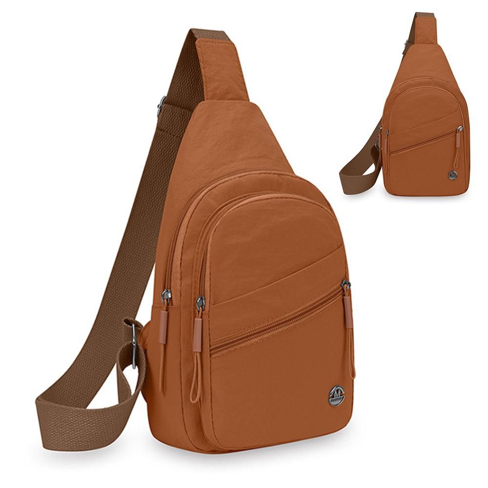 Sling Bag for Women Sling Backpack Chest Daypack Crossbody Bag - Orange — image 3