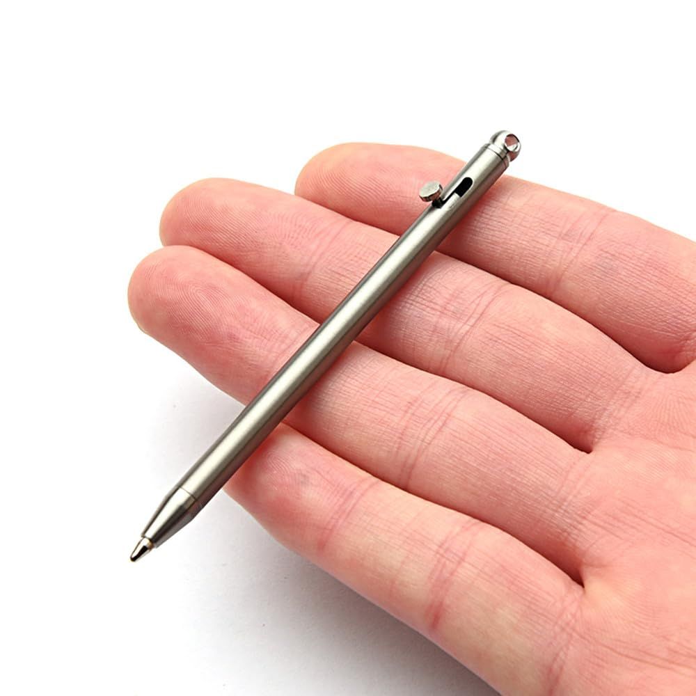 Mini Titanium Pen, Portable EDC Gadget Outdoor Equipment Personality Creative Signature Pen Mini EDC Pen Outdoor tool