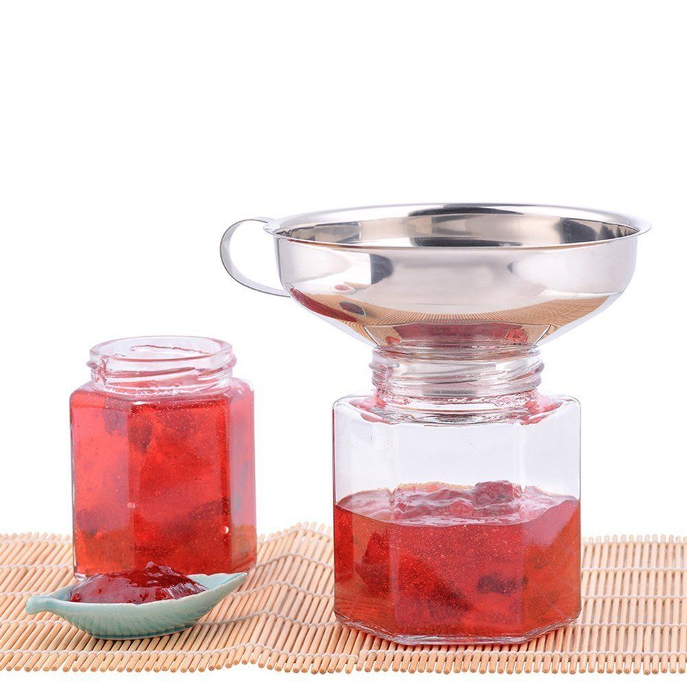 Stainless Steel Wide Mouth Canning Funnel Kitchen Cooking Tools Gadgets Funnel with Handle for Jam โ image 5
