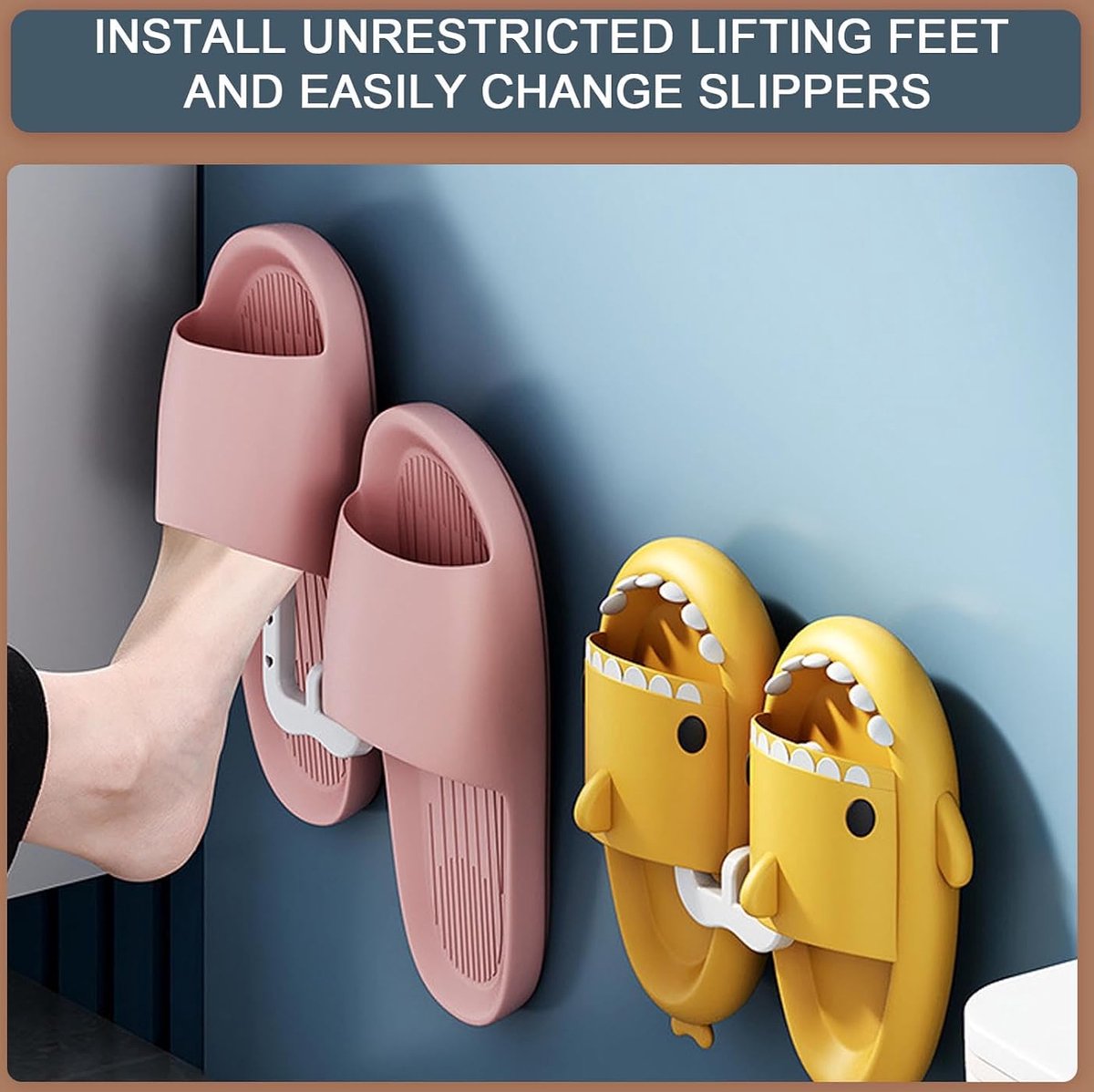Shoe Storage - 10 Pieces - Universal - Hanging Shoes - Organizing Closet - Shoe Storage System - Self-Adhesive - Hanging Shoe Rack - Shoe Storage - Slipper — image 2