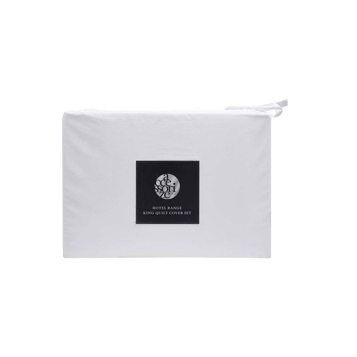 Accessorize White Tailored Hotel Deluxe Cotton Quilt Cover Set King — image 4