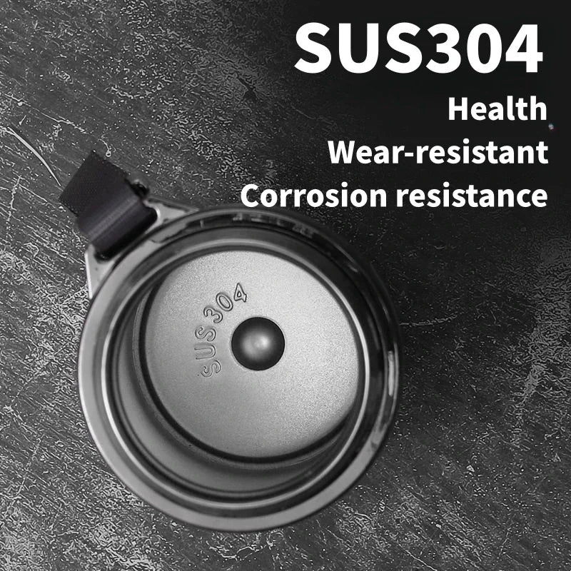 1L Thermos Bottle with LED Temperature Display Black — image 2