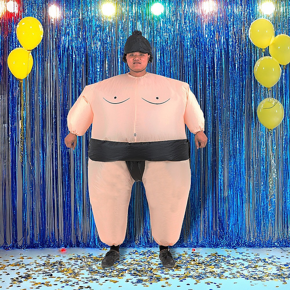 SUMO Fancy Dress Inflatable Suit -Fan Operated Costume โ image 2