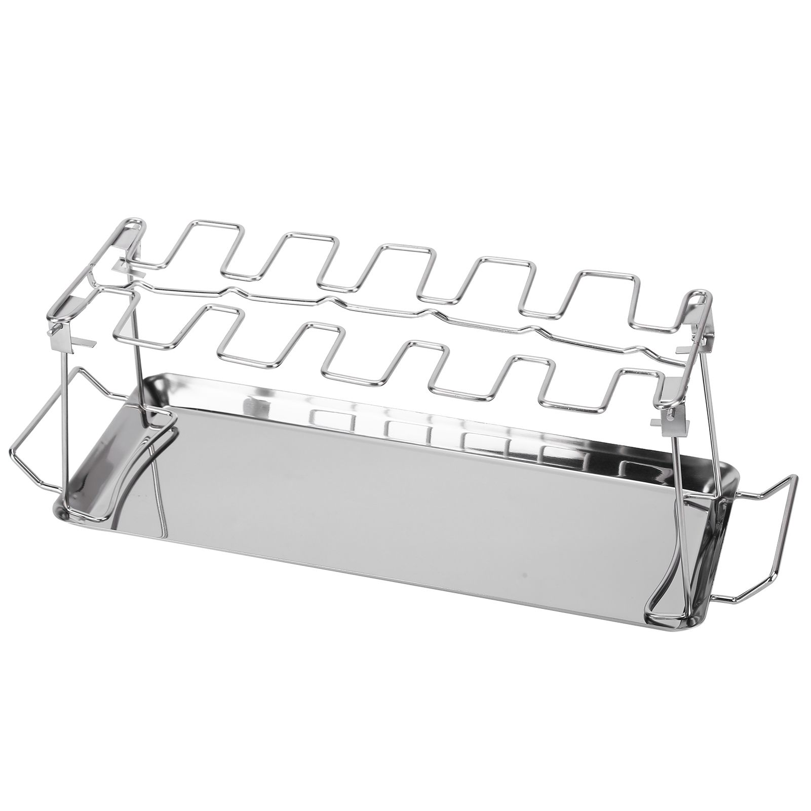 Chicken Wing Leg Rack with Bakeware Vertical Chicken Leg Grill for Barbecue Accessories — image 4