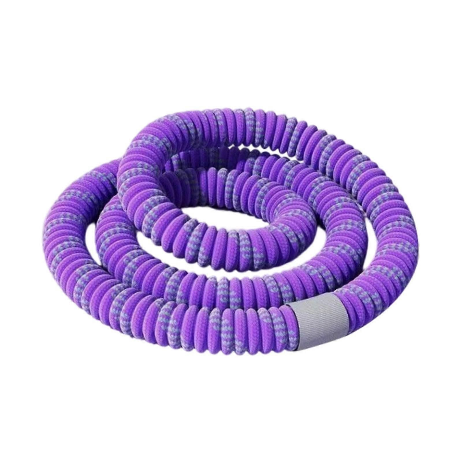 Weighted Exercise Hoop, Hoop Training Quiet Workout Sports Equipment Portable - Purple — image 4
