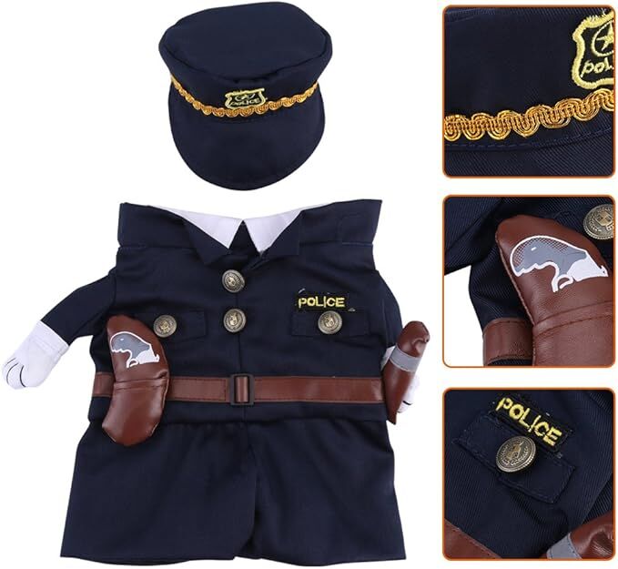 pet products Pet Cosplay Outfit, Funny Dog Cat Party Costume Puppy Uniform Pet Cosplay Clothes for Halloween Christmas Theme Party โ image 4