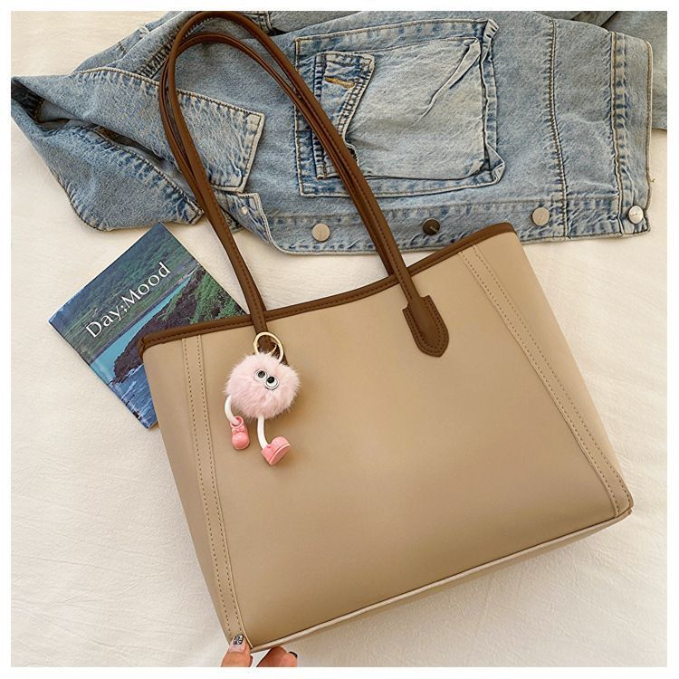 Brown Single Shoulder Tote Bag (Without Pendant) — image 5