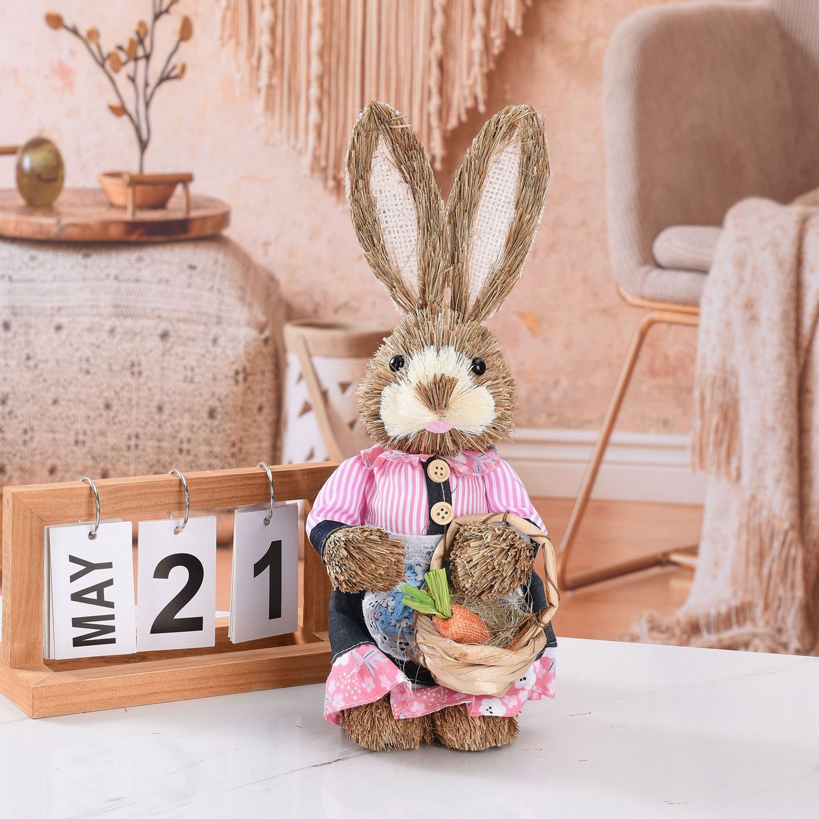 Rustic Easter Home Decor - Bunny Figurine Party Supplies โ image 6