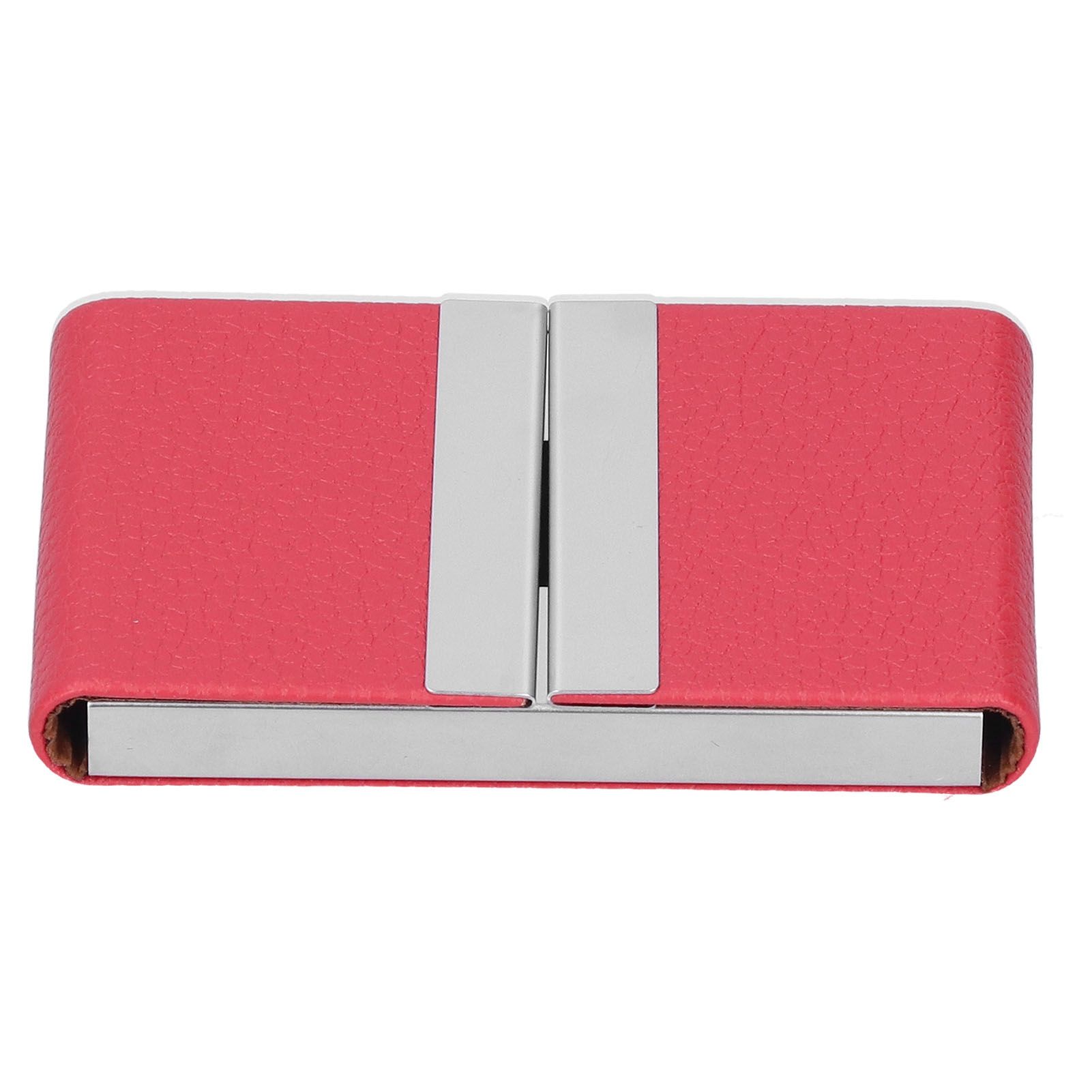 Large Capacity Business Card Holder Pocket Name Card Box Case for Men Double OpenRed 400# — image 6