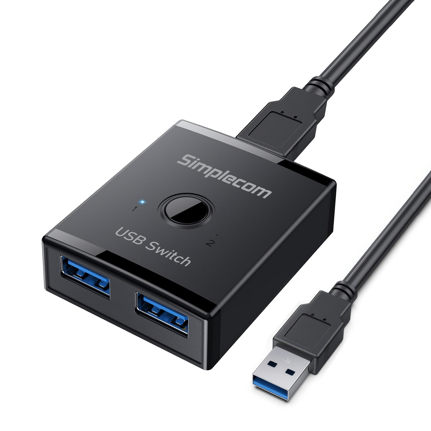 Simplecom KM125 Bi-Directional 2-Way USB 3.0 Switch 1 In 2 Out (2 In 1 Out) 5Gbps — image 4