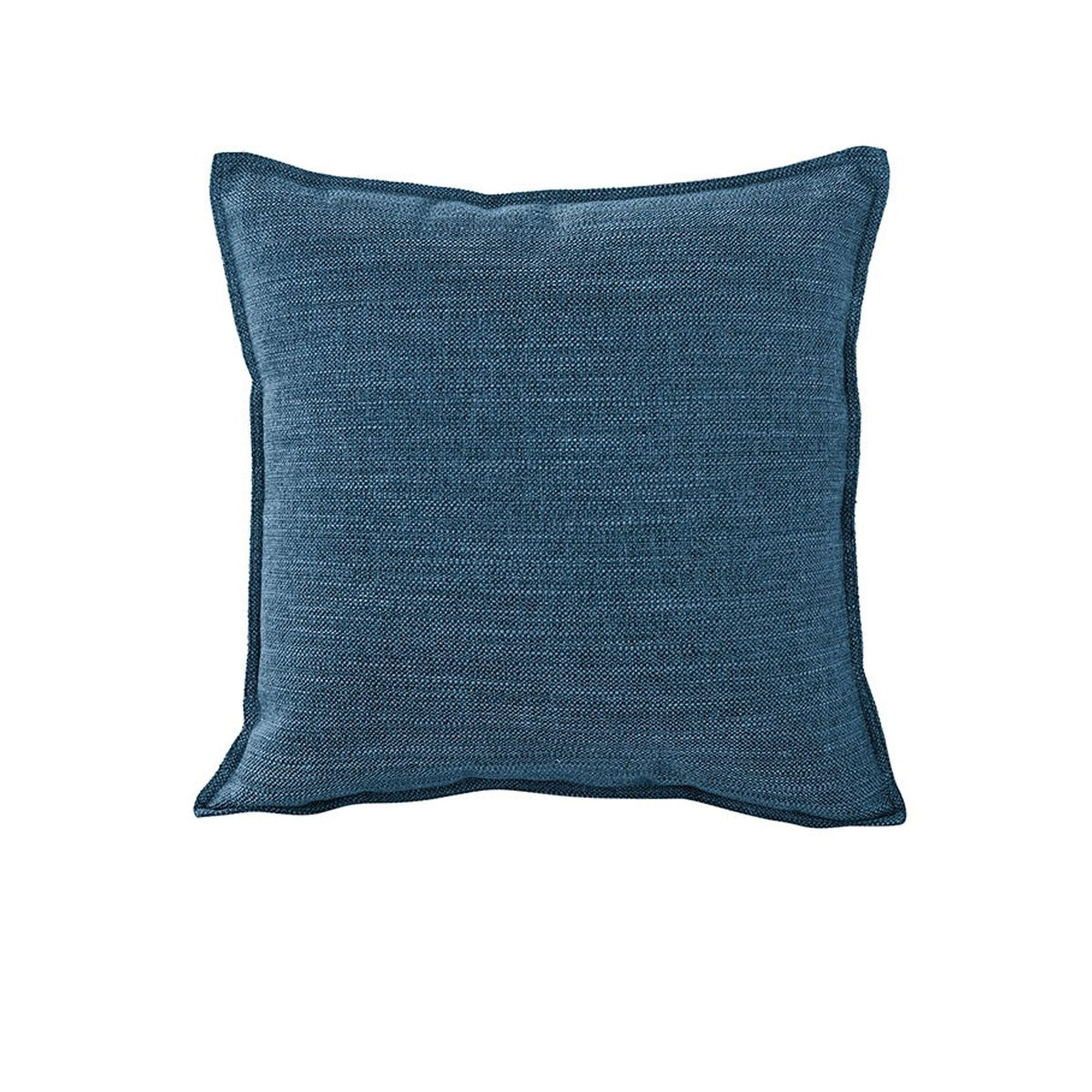 Jason Linen Look Square Filled Cushion 44 × 44 + 1 cm Marine