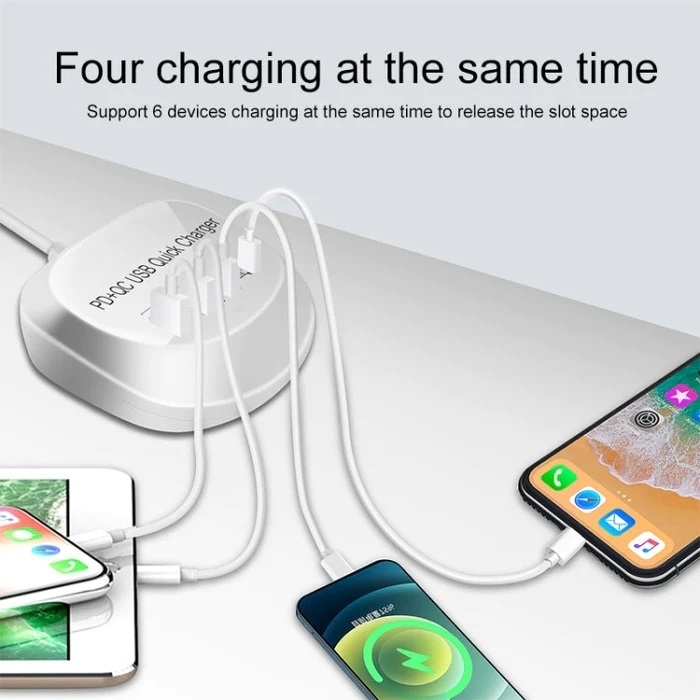 4-Port PD+QC3.0 Charger 40W with AU AC Adapter — image 3