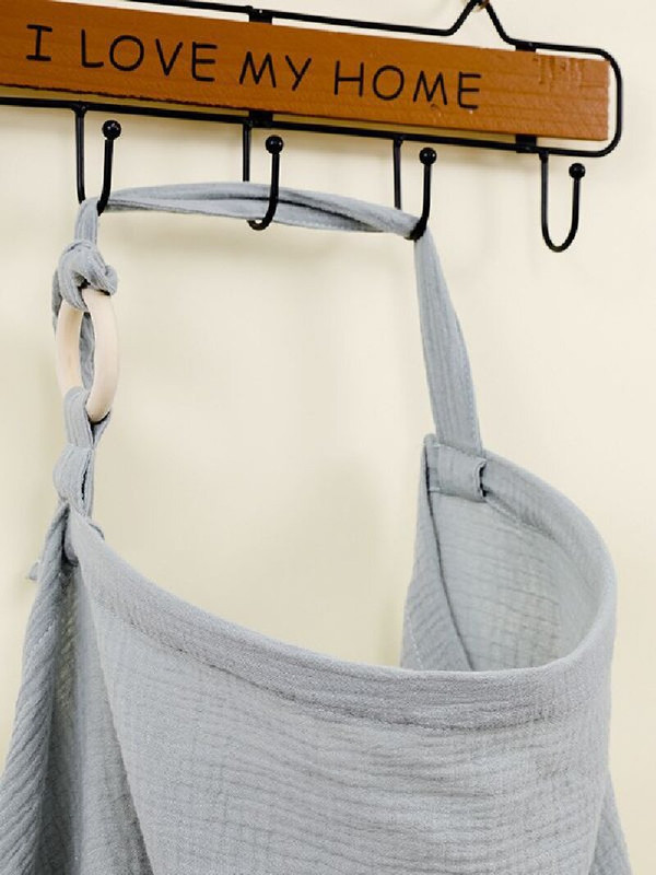 Single bear Soft Muslin Cotton Nursing Cover - Breathable Breastfeeding Apron for Privacy — image 3