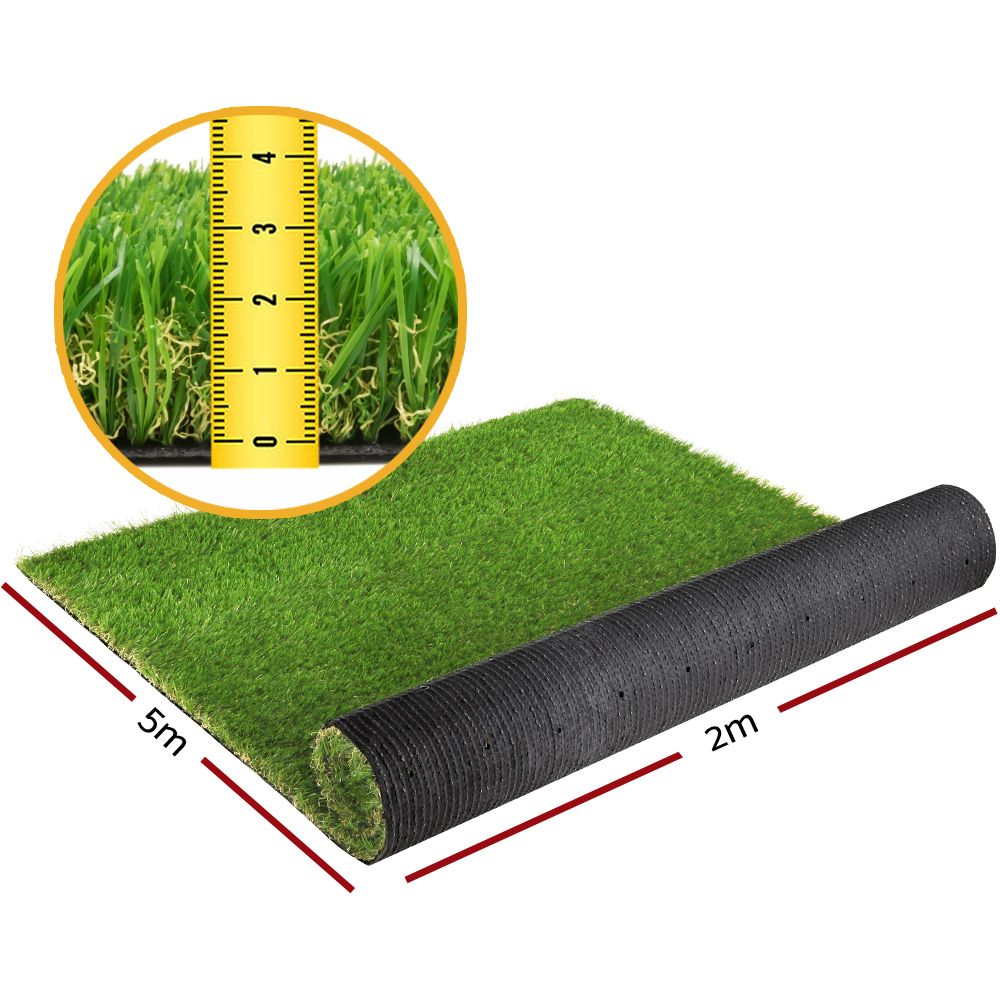 Prime Turf Artificial Grass 20SQM 30mm Synthetic Fake Lawn Turf Plastic Plant 4-coloured 2mx5m โ image 2