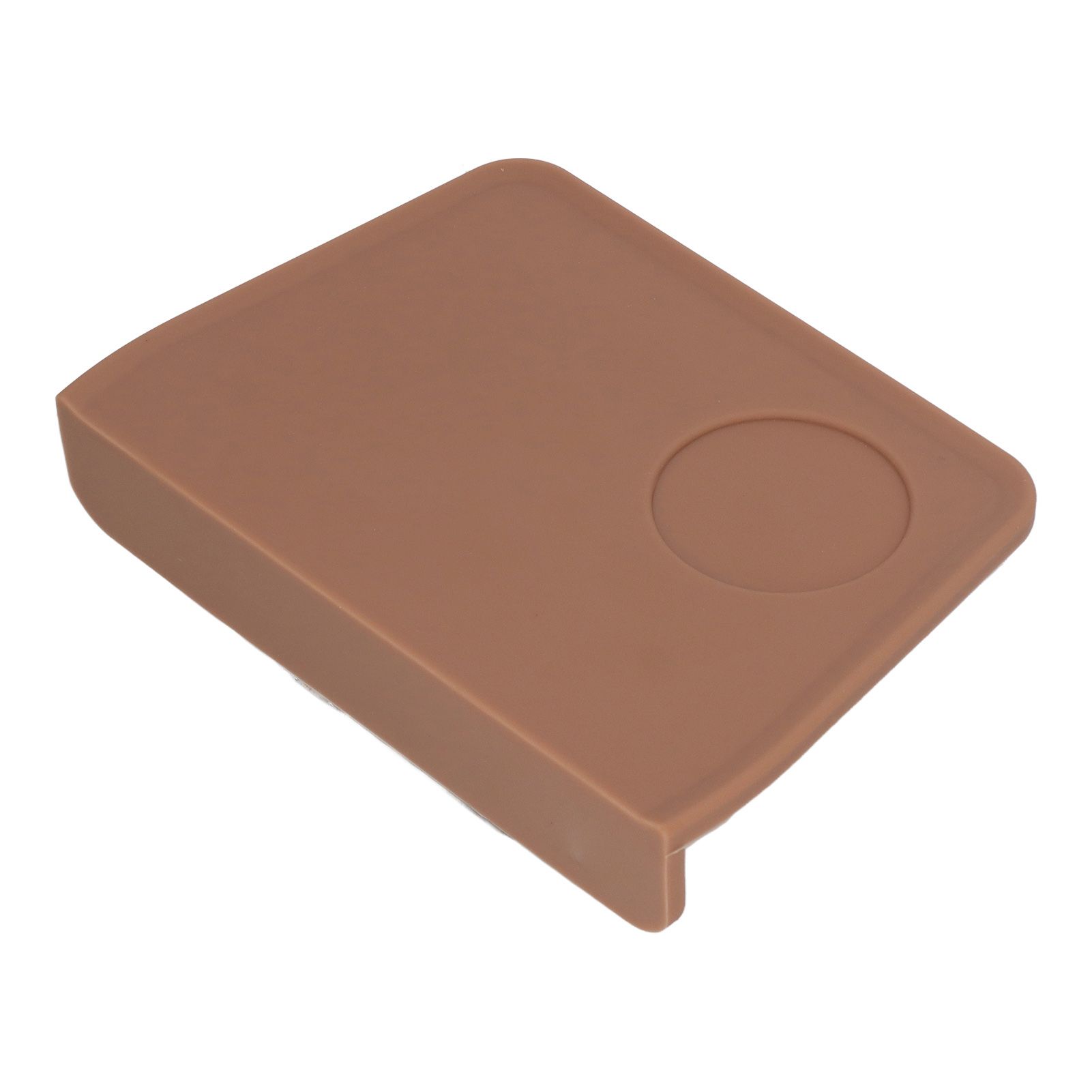 Coffee Tamper Mat with Tamper Slot Silicone Tamping Mat Coffee Pad Tamp Station Tool Brown — image 5