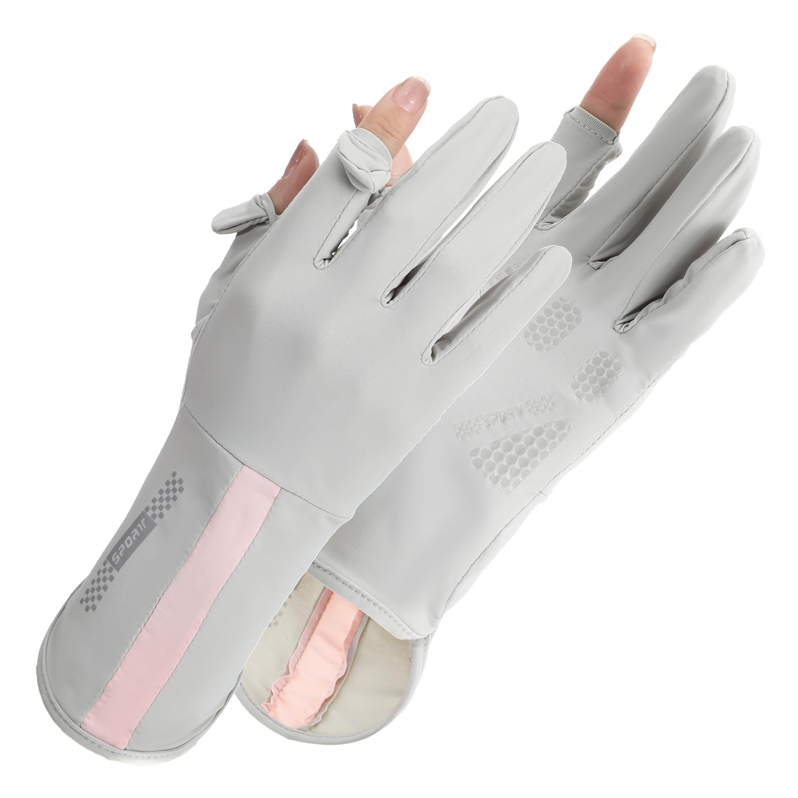 UV Protective Driving Gloves for Women – UPF 50+ Sunscreen Gloves with Touchscreen Function & Anti-Slip Palm, Long Cuff for Hiking, Cycling, Fishing