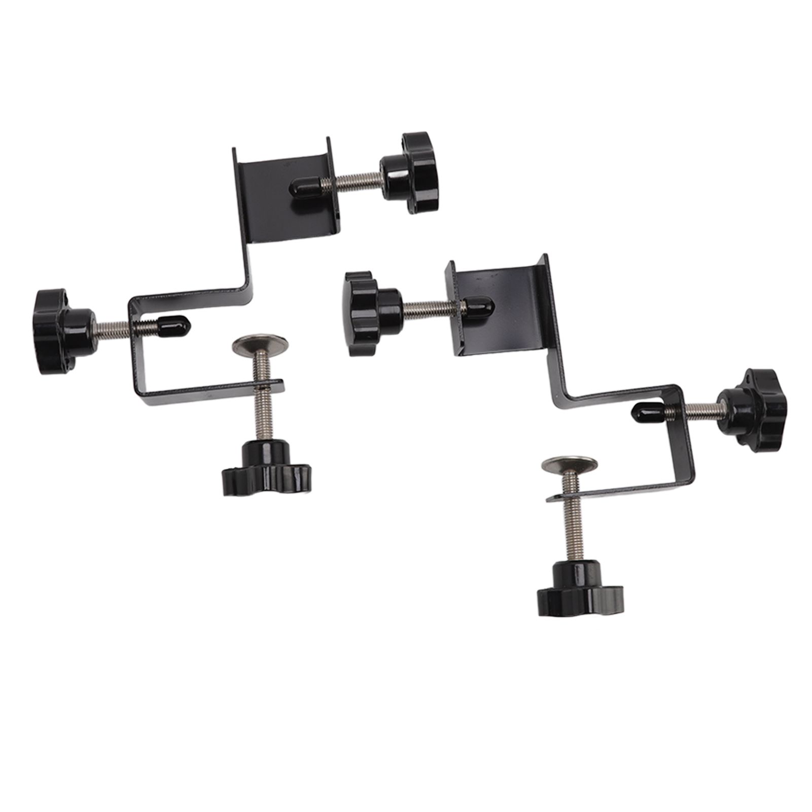 2 PCS Cabinet Drawer Installation Clamps Left Right Side Drawer Jig Rocker Arm Cabinet Front Drawer Woodworking Clamps Black — image 4