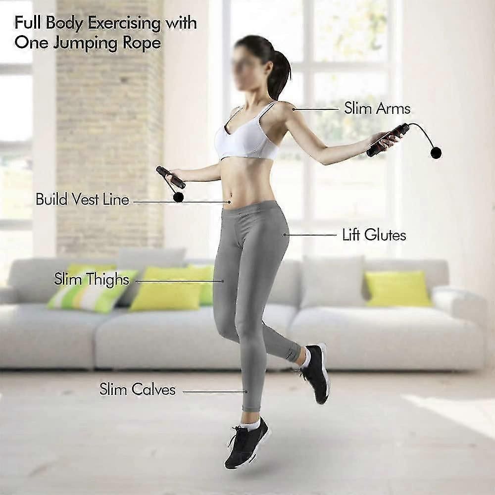 Jump Rope,Ropeless Jump Ropes For Fitness,skipping Rope For Wellness Beginners,adults Workout - Green — image 5