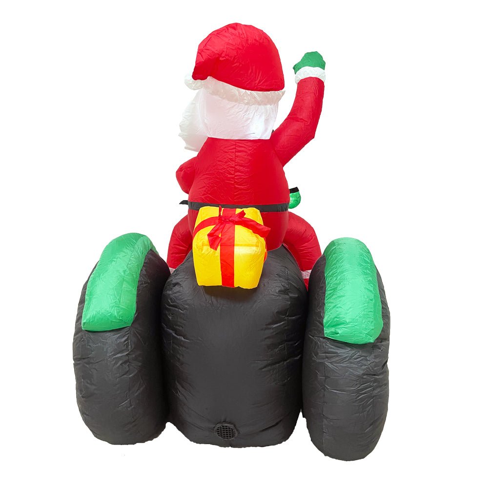 Radiant Christmas Lights Tractor Penguin Gift Xmas Inflatable Santa 1.8m Height โ image 4