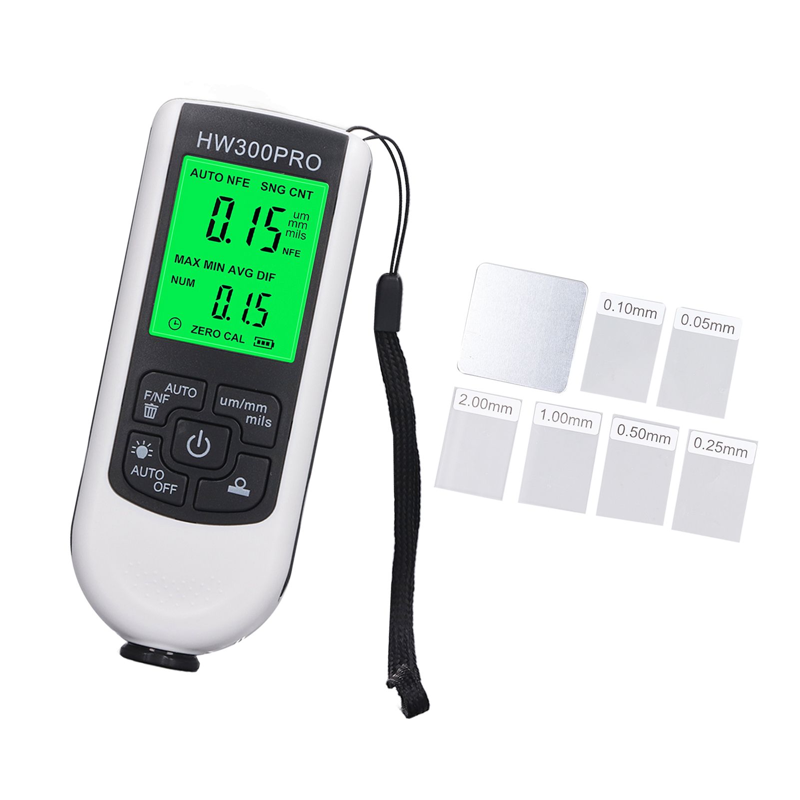 Coating Thickness Gauge High Accuracy Paint Depth Gauge Meter Antislip Thickness Meter Gauge White — image 3
