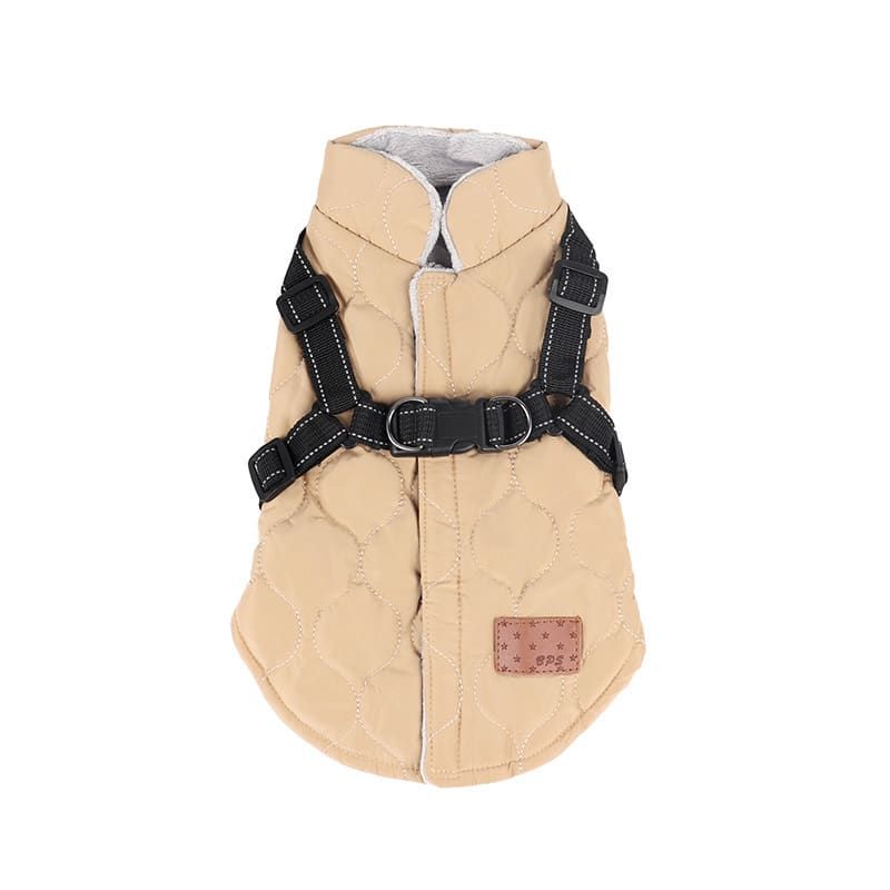 Premium Winter Dog Coat with Built-in Harness, Water-Resistant Puffer Vest for Small & Medium Breeds, Reflective Safety Straps, and Fleece Lining for Warmth — image 6