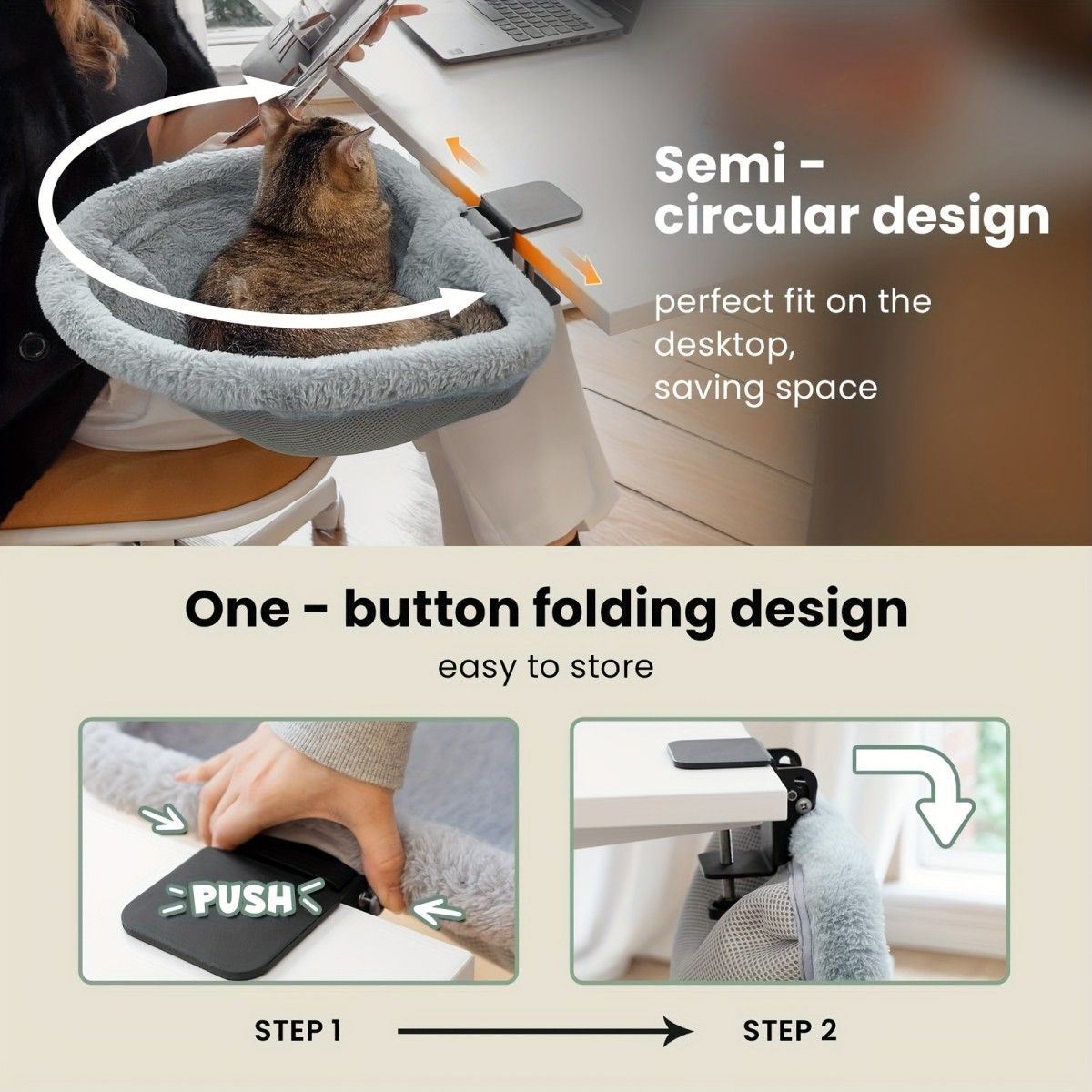 space - saving cat bed โ image 2