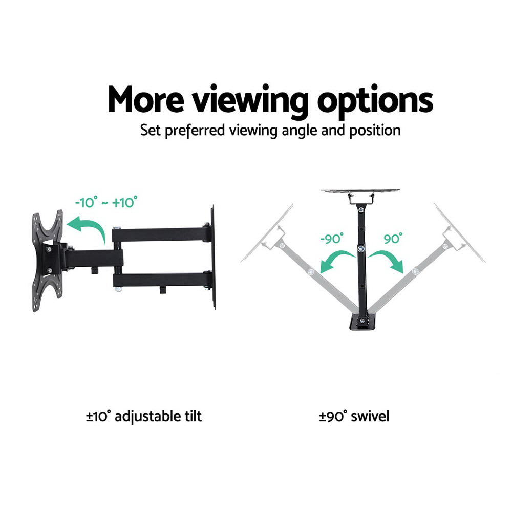 Artiss TV Wall Mount Bracket for 17"-42" LED LCD TVs Full Motion Strong Arms — image 4