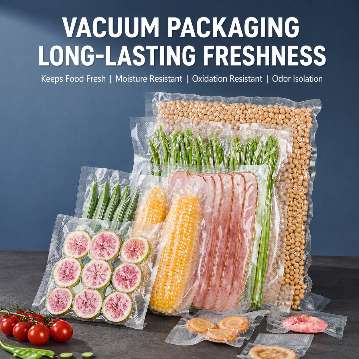 Vacuum Sealer Bag Roll 25cm x 5m Embossed Food Storage Bags 2 Rolls for Vacuum Packing and Kitchen Storage โ image 3