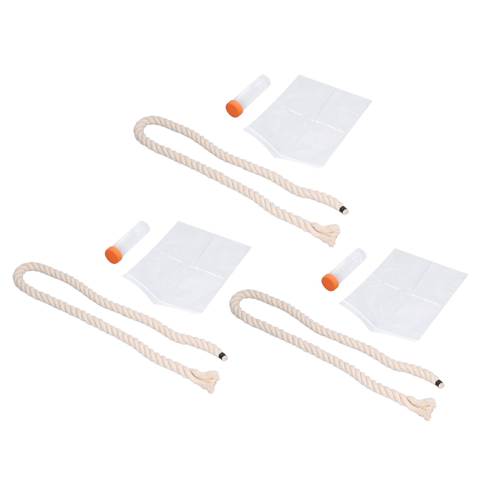 3Sets Saliva Sampling Rope Strong Practicability Complete Tools Soft Cotton Rope Swine Fever Detection Tool for Pigs — image 4