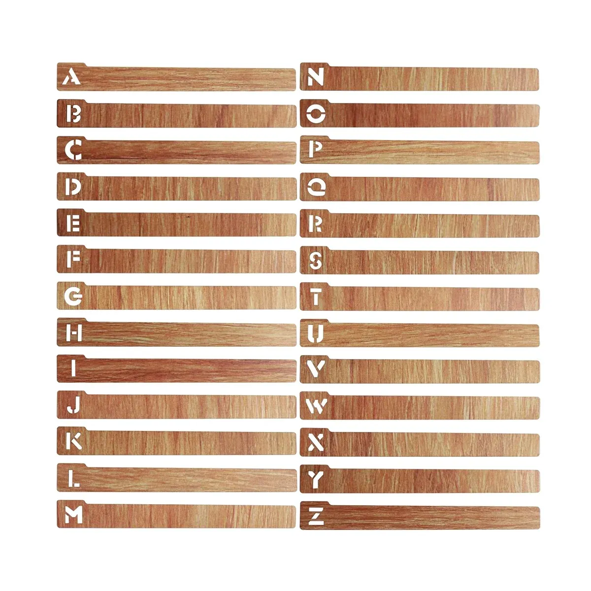 Wood Alphabet Bookmark A-Z Divider Home Vinyl Record Organizer Decorative Tool — image 2