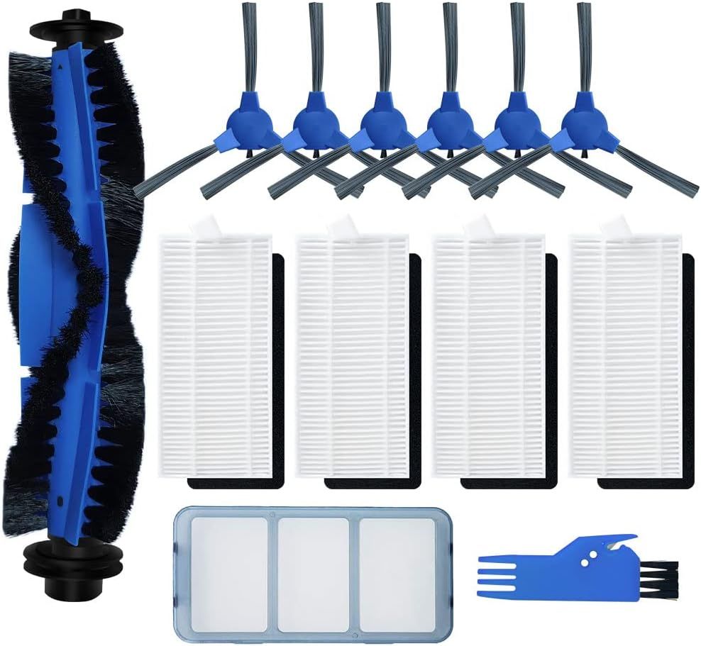 Replacement Parts or euy robovac 11S, 12, 15T, 15C, 25C, 30, 30C, 35C Slim Carpet Robotic Vacuum Cleaner Hepa ilter Pre-ilter Roller Brush Spin Side Brushes