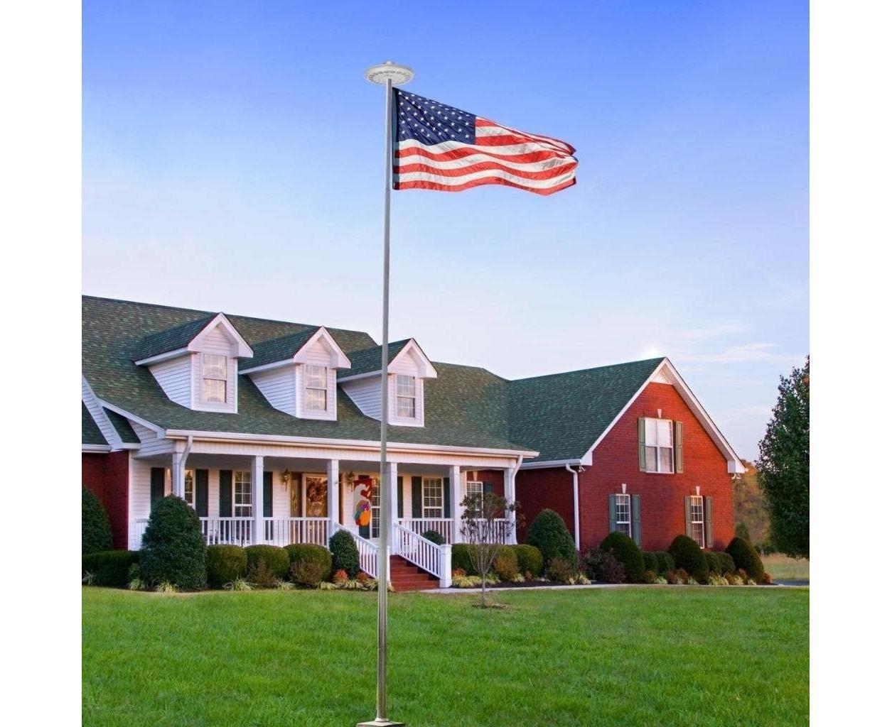 Flagpole Lights,Solar Flagpole Light-White Shell,Flagpole Lights,Solar Flag Pole Light Bright 26 Led Solar Powered Waterproof โ image 6
