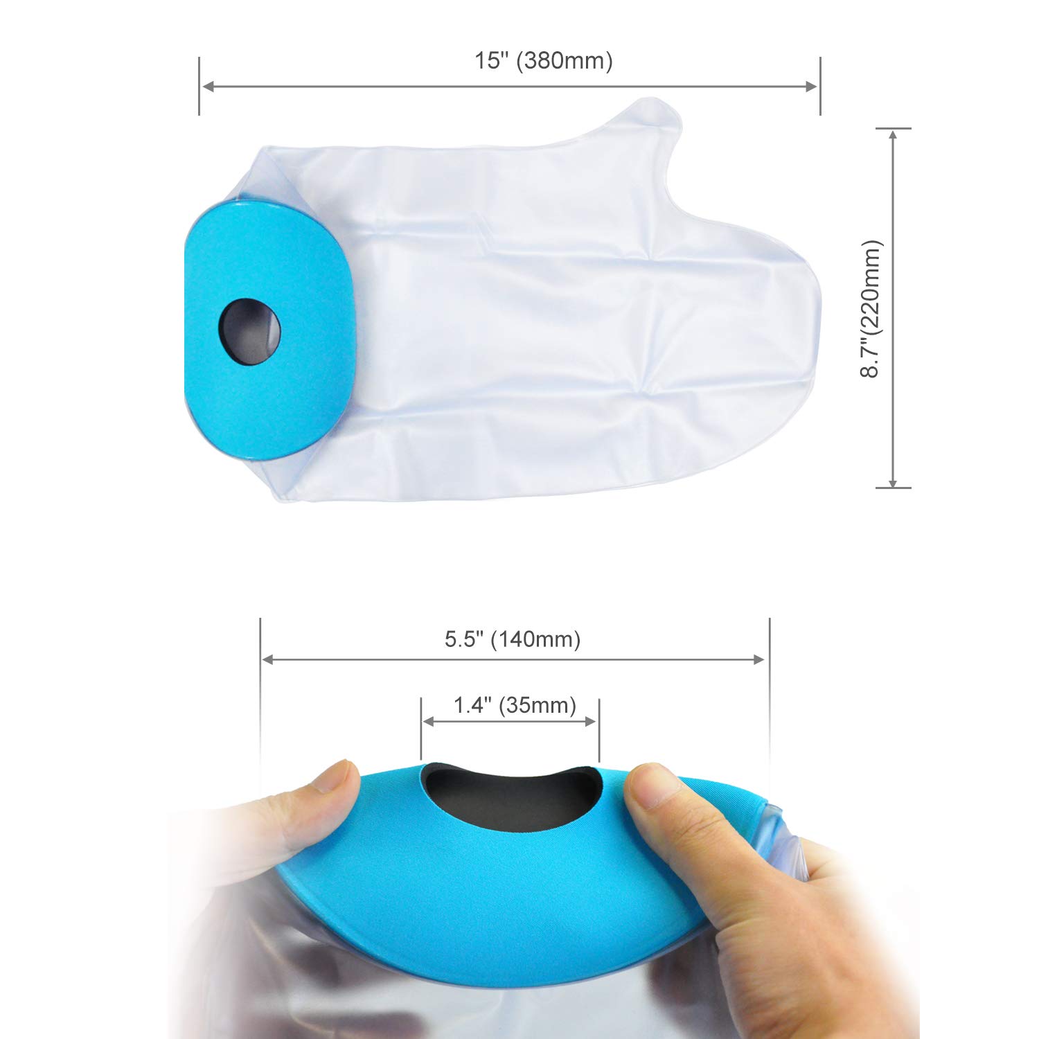 Reusable Waterproof Arm Cast Cover for Adults & Kids - 100% Watertight Protection for Plaster, Bandages or Wounds - 1 Piece — image 4