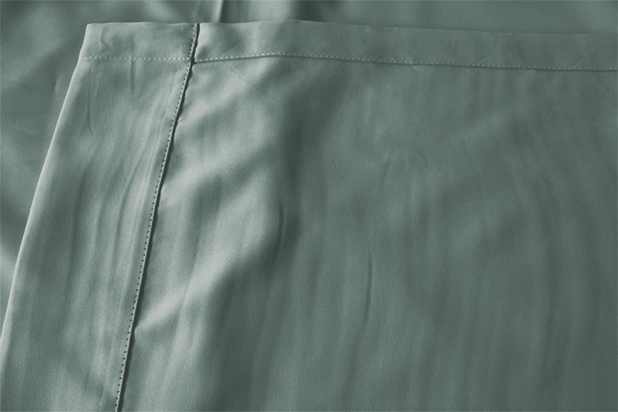 Blockout Curtains 600x270cm PINCH PLEAT+ Hooks High Level Fabric Grey Blue — image 4