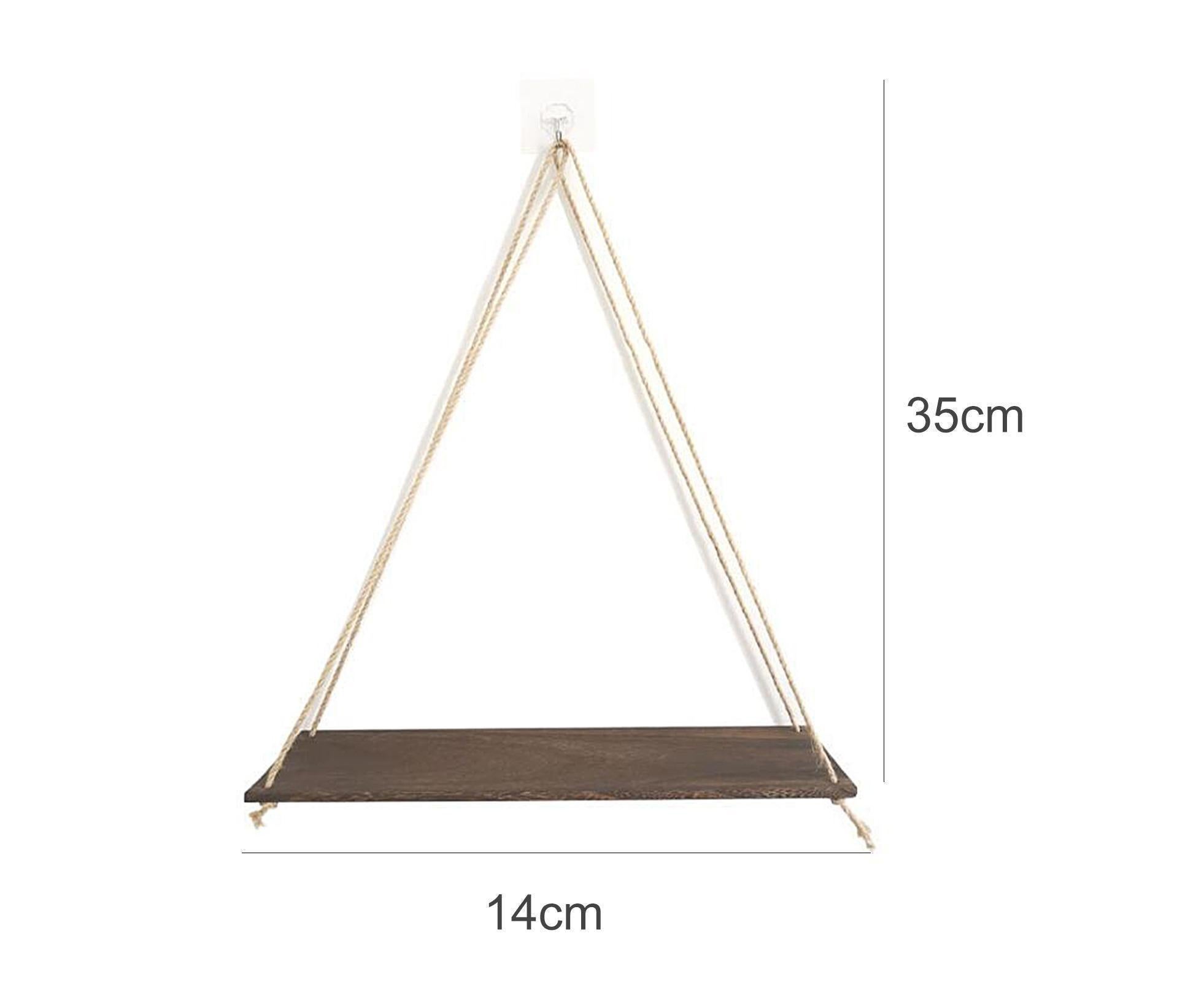 Home Plant Bonsai Photos Frame Wood Window Wall Hanging Shelves Storage Rack- S — image 6