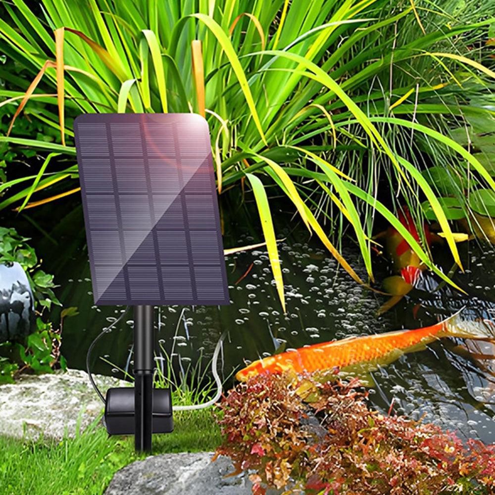 Solar Oxygenator Aquarium Oxygen Aerator Air Pump Fishing Aerator with Pipe for Garden Fish Tank Outdoor Pool Pond โ image 5